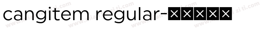 cangitem regular字体转换